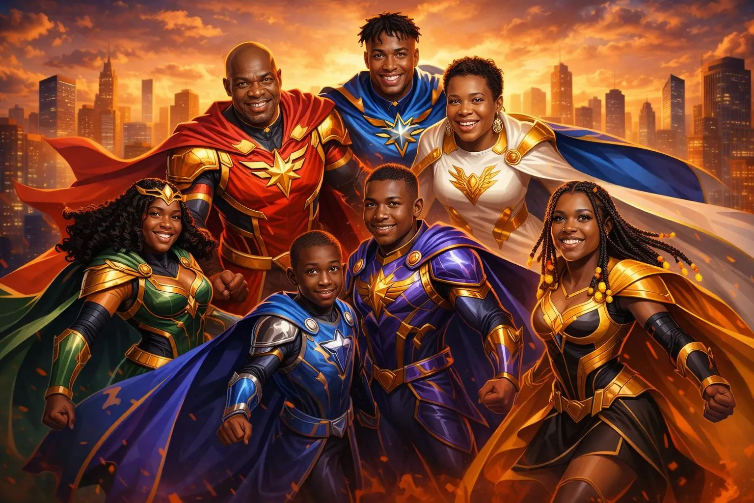 Our family as superheroes